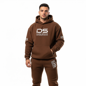Servicio OEM Personalizable, Conjunto Deportivo para Hombre 100% Algodón, Sudadera con Capucha de Alta Calidad, Estampado Serigrafiado, Estilo Casual para Otoño - Product Image 1