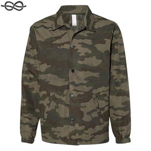 Chaqueta cortavientos resistente al agua para hombre, ropa de abrigo atlética ligera, cierre de botón a presión ajustable, bolsillos delanteros - Product Image 3