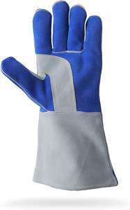 ถุงมืองานเชื่อมสำหรับผู้ชาย, ถุงมือทำงานหนังหนัก, หนังแพะพรีเมี่ยม, เสริมนิ้วหัวแม่มือ - Product Image 3