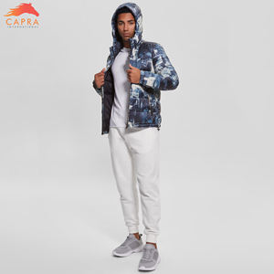 2023 New Custom Design Men's <b>Puffer</b> <b>Jackets</b> High Quality Coated Winter Long Stand Collar <b>Thin</b> Thickness Hooded Windproof - Product Image 3