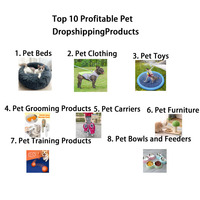 Fournitures pour animaux de compagnie livraison directe 2025 harnais pour chien collier de nourriture pour chien jouets livraison directe produits pour chiens états-unis