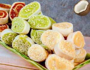 Caramelo de Coco Enrollado Hecho con Leche de Coco y Azúcar de Coco, Dulce Tropical Tradicional - Product Image 2