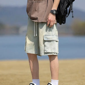 กางเกงกีฬาขาสั้นสำหรับผู้ชายกางเกงขาสั้นผ้าโพลีเอสเตอร์สีทึบกางเกงลำลองสำหรับผู้ชาย2026โลโก้ได้ตามต้องการ - Product Image 4