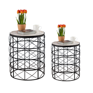 Silver Color Finished Aluminium Modern Home & Office Decorative <b>Side</b> <b>Table</b> Handcrafted Classic Pillar Base Round Top - Product Image 3