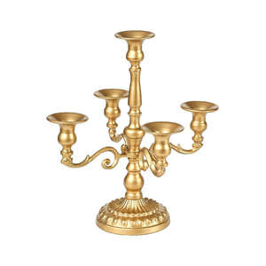 Candelabro para decoración del hogar, elegante portavelas de metal, perfecto para cenas románticas, eventos y ambiente cálido - Product Image 4