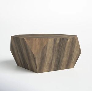 Customized natural solid wood coffee <b>table</b> for kitchenware office home restaurant living room garden decoration made in india - Product Image 3