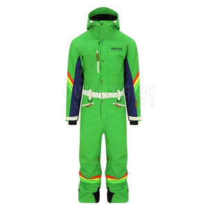 ชุดสกีกันลมกันน้ำ 10,000 มม. สีดำสำหรับผู้ชาย ฤดูใบไม้ร่วง ลดราคาพิเศษ พร้อมช่องใส่บัตรลิฟท์ - Product Image 1