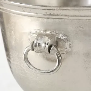 ถังใส่น้ำแข็งทำด้วยมือสุดหรูพร้อมถังน้ำแข็งโลหะเนื้อค้อนเคลือบเงาสำหรับบ้านถังน้ำแข็งผลิตโดย Zahid - Product Image 4