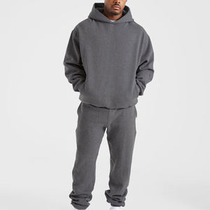 Sweat-shirt à capuche personnalisé pour homme, coupe ample, épaules tombantes, tissu épais, manches longues, style oversize - Product Image 3