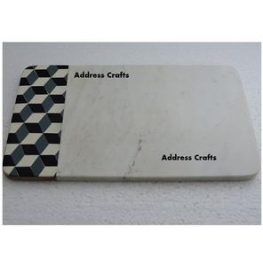 Tabla de cortar de resina de mármol al por mayor, tabla de cortar de queso, utensilios de cocina, tabla de cortar, plato de postre de mármol personalizado, bandeja de comida, decoración de platos - Product Image 3