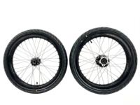 Ensemble de roues universelles Supermoto JFG Surron Light Bee, moyeu usiné CNC, jante en aluminium, pneu CST Street, pièces de conversion pour moto tout-terrain