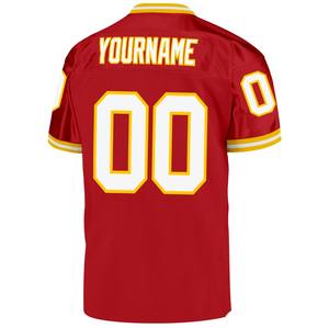 Auténtica Camiseta de Fútbol Retro para Hombre - 100% Poliéster, Impresión por Transferencia de Calor, Manga Corta, Cuello en V, Personalizable con Nombre del Equipo y Logotipo - Product Image 6