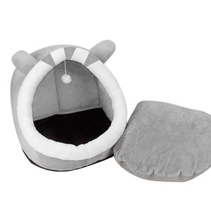 Cama para Gatos en Forma de Iglú, Estilo Moderno 3D, Nido para Mascotas, para Gatos y Perros, Tamaños XL y S, Espuma de PP de Alta Calidad, Sólida, para Dormir - Product Image 1