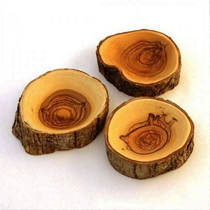 Natural Mango Wood Bark Bowl Round Wedding Decorative Food Serving Tray Eco-Friendly Made in India - Product Image 2