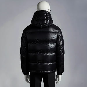 Blouson matelassé noir de haute qualité, garde au chaud, design et logo personnalisés, blousons matelassés pour hommes, vêtements d'hiver, blousons matelassés tendance pour hommes - Product Image 5