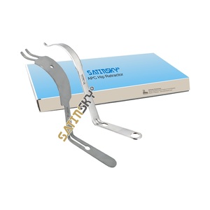 Crochets Lombardi courbés, petits, moyens et grands, ensemble pour système d'arthroplastie de la hanche manuel, certifiés CE, instruments chirurgicaux de haute qualité - Product Image 6