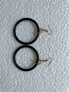 ต่างหูทรงกลมสไตล์โบฮีเมียนวินเทจสำหรับผู้หญิง งานฝีมือ Huong Dang เงางาม ขัดเงา พร้อมกำไลข้อมือ ลดราคา - Product Image 5