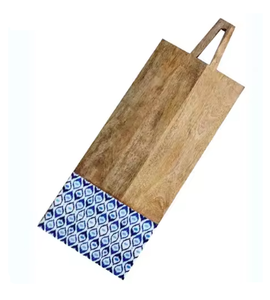 Planche à découper en bois naturel avec motif unique, idéale pour la décoration de cuisines élégantes, utilisation de blocs à découper en bois - Product Image 2