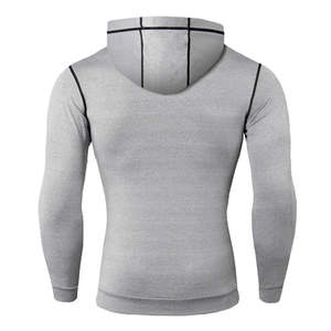 Sweat-shirt à capuche de pêche à compression de haute qualité pour hommes, motif uni, sweat-shirt à capuche, pull-over, manches imprimées personnalisées - Product Image 2