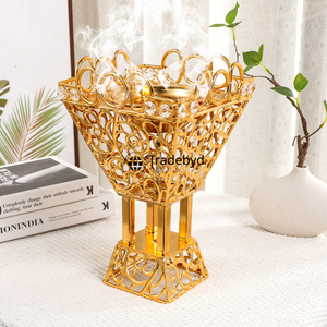 Luxury Tradebyd Handmade <b>Metal</b> Bakhoor Burner Premium Quality Decorative Arabic Incense Holder Anti-Odour for Home Spa Office - Product Image 2