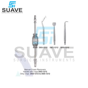 Equipo de removedor de corona dental Herramienta de control manual Herramienta de corona de acero inoxidable con 3 puntas de instrumentos quirúrgicos SUAVE - Product Image 6