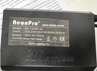 Transformateur de néon 12KV 30mA, alimentation électronique 110V pour enseignes au néon, kit redresseur pour installation intérieure et extérieure