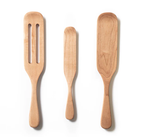 Wood Sourdough Bread Spurtle Wooden Spatula Set Pizza Dessert Salad Mixing Flat <b>Tableware</b> - Product Image 6