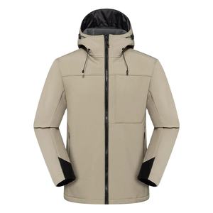 Fabricant de vestes de pluie à capuche pour femmes, nouvelle veste softshell coupe-vent à fermeture éclair, vente en gros OEM, vestes d'hiver imperméables 2026 - Product Image 1