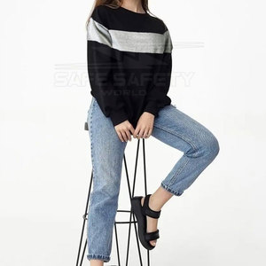 Sudaderas de talla grande para mujer con ajuste relajado en colores llamativos para un aspecto seguro Sudadera de talla grande ligera y cálida para mujer - Product Image 5