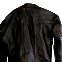 Vestes en cuir de vache pour hommes, personnalisées, de haute qualité, tissu imperméable, légères, différentes couleurs d'hiver, vestes en cuir OEM