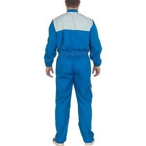 Overol de Trabajo Multibolsillos Azul Claro/Hielo de CBF Balducci Group S.p.A., Prenda Práctica, 65% Poliéster, 35% Algodón, Unisex - Product Image 3