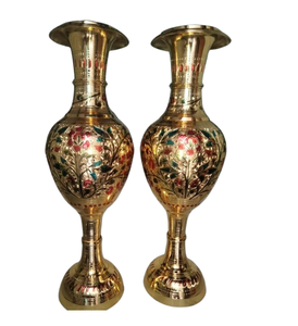 Maceta de latón Estilo vintage Florero de mesa decorativo Tamaño personalizado Piso Decoración del hogar para la decoración del hogar - Product Image 2