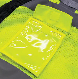 S-5XL Logo personnalisé gilet de sécurité pour hommes gilet de construction étanche avec 5 poches fermeture éclair maille réfléchissante pour le travail en plein air - Product Image 4