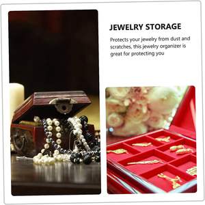 Antique Jewelry <b>Box</b> Wooden <b>Box</b> with Lock Wood <b>Makeup</b> Organizer Earring Organizer Jewelry <b>Box</b> Wooden - Product Image 4