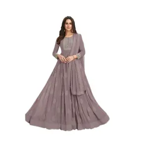 Cao trên nhu cầu Ấn Độ ăn mặc anarkali Gown Evening cho đám cưới từ Ấn Độ Nhà cung cấp với giá bán buôn fatema thời trang