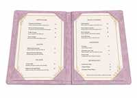 M&z Imports MH-01 Porte-menu en verre cristal de qualité supérieure, design classique coloré, forme rectangulaire, étanche, pour café, restaurant, hôtel
