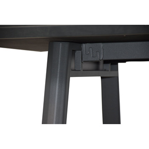 Tavolo da Conferenza Ovale Boston in Legno Massello 240 Cm - Stile Industriale per Ufficio, Scuola, Casa, Ospedale, Soggiorno - Product Image 1