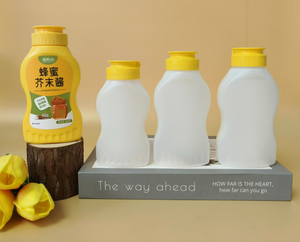 HDPE nhựa mật ong xi-rô nước sốt nóng Ớt nước sốt cà chua chai mù tạt Mayonnaise container pho mát Salad Dressing Bóp Chai 280ml - Product Image 3