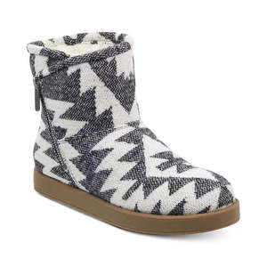 Stivali da donna Indigo Rd Ashley in tessuto blu a metà polpaccio per clima freddo, taglia 7.5 M, con design stampato e punta chiusa - Product Image 1