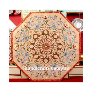 Excelente mezcla de mármol de Color rosa, incrustaciones de flores de trabajo, mesa de comedor, té, café, uso en el hogar, restaurante, comedor y decoración, tapas de mesa - Product Image 1