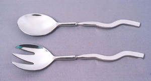 Ensemble de couverts de style moderne, design artisanal, poli brillant, couverts décoratifs pour la cuisine, décoration de table pour le dîner de mariage - Product Image 2