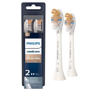 Philips Sonicare Genuine S2 Cabezales de Cepillo de Dientes Sensibles-Paquete de 2, HX6052/77-Cerdas Suaves para un Cuidado Bucal Suave y Efectivo - Product Image 1