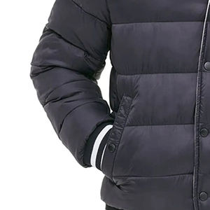 Vestes pour hommes en duvet matelassé de haute qualité, grande taille, écologiques, logo personnalisé, respirantes, fermeture éclair, en laine de mouton - Product Image 4