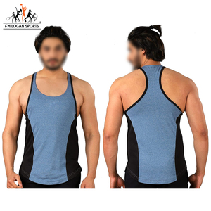 2 Tone Color Customized Sleeveless 100% Cotton Fabric <b>Stringer</b> <b>Vest</b>,Hot Sale Breathable <b>Men</b> <b>Stringer</b> <b>Vest</b> BY FM LOGAN SPORTS - Product Image 6