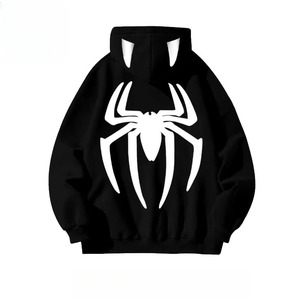 เสื้อฮู้ดลายแมงมุม เสื้อฮู้ดสไตล์อเมริกัน เสื้อคลุมแบบสวมหัว เสื้อโค้ทสำหรับฤดูใบไม้ร่วงและฤดูหนาว - Product Image 3