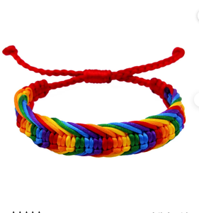 Beautifully Handmade Rainbow Braided Rope <b>Bracelet</b> Pride <b>Bracelets</b> for Girls l Wrap SAILOR KNOT <b>BRACELET</b> - Product Image 1