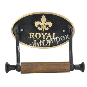 Royal Lily Placa de montaje en pared Toallero Estilo vintage metal Papel higiénico Portarrollos a un precio económico razonable - Product Image 1