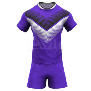 Tenues de rugby pour équipe professionnelle - Vêtements de sport confortables à séchage rapide 100% polyester personnalisables - Product Image 1