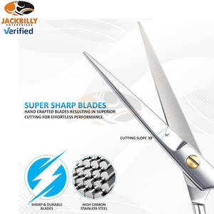 Tijeras de Peluquería Profesionales de Acero Inoxidable de 6.5 Pulgadas, Tijeras de Peluquero para Adultos, Duraderas, Ergonómicas - Product Image 3