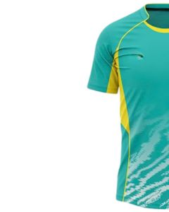 ชุดฟุตบอลสีเขียวอมฟ้าและสีดำพร้อมกางเกงขาสั้น ผลิตจากโพลีเอสเตอร์ระบายอากาศได้ดี เหมาะสำหรับการฝึกซ้อมและการแข่งขัน ชุดทีม - Product Image 6